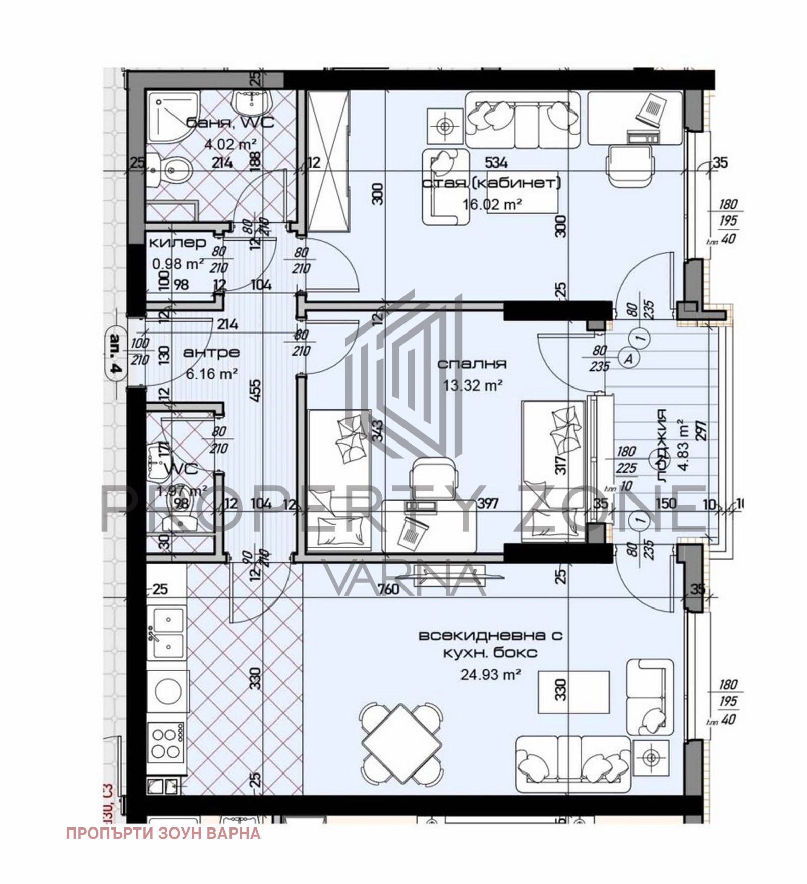 Продава 3-СТАЕН, гр. Варна, Младост 2, снимка 3 - Апартаменти - 53687655