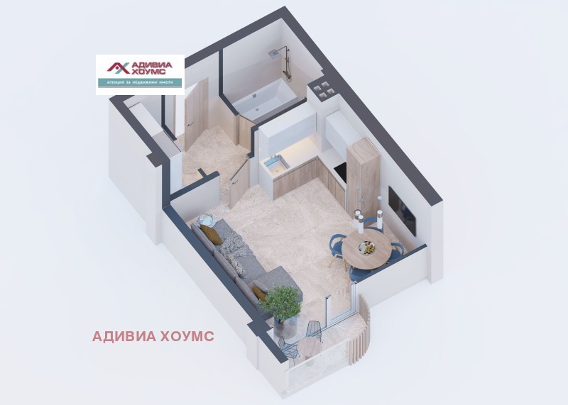 Продава 1-СТАЕН, гр. Варна, к.к. Чайка, снимка 4 - Aпартаменти - 49584100