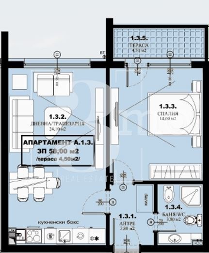 Продава 2-СТАЕН, гр. Елин Пелин, област София област, снимка 4 - Апартаменти - 53982641