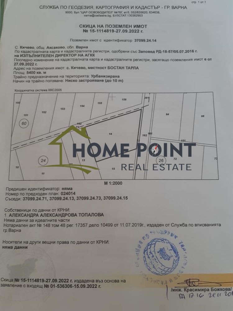 Продава ПАРЦЕЛ, с. Кичево, област Варна, снимка 2 - Парцели - 46567259