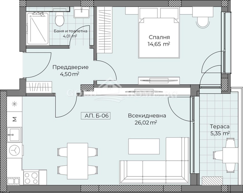 Продава 2-СТАЕН, гр. Пловдив, Остромила, снимка 6 - Aпартаменти - 47510195