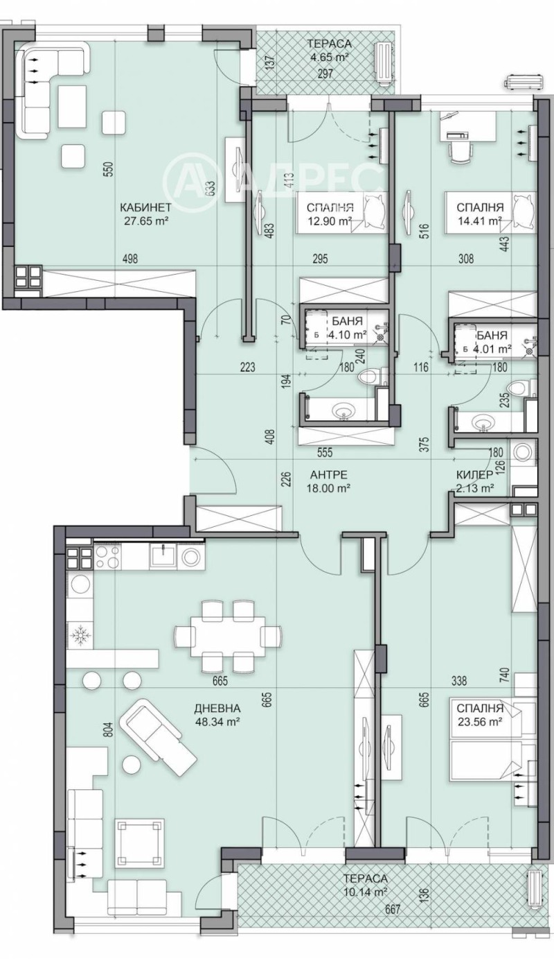 Zu verkaufen  3+ Schlafzimmer Plowdiw , Gagarin , 228 qm | 67987691 - Bild [4]