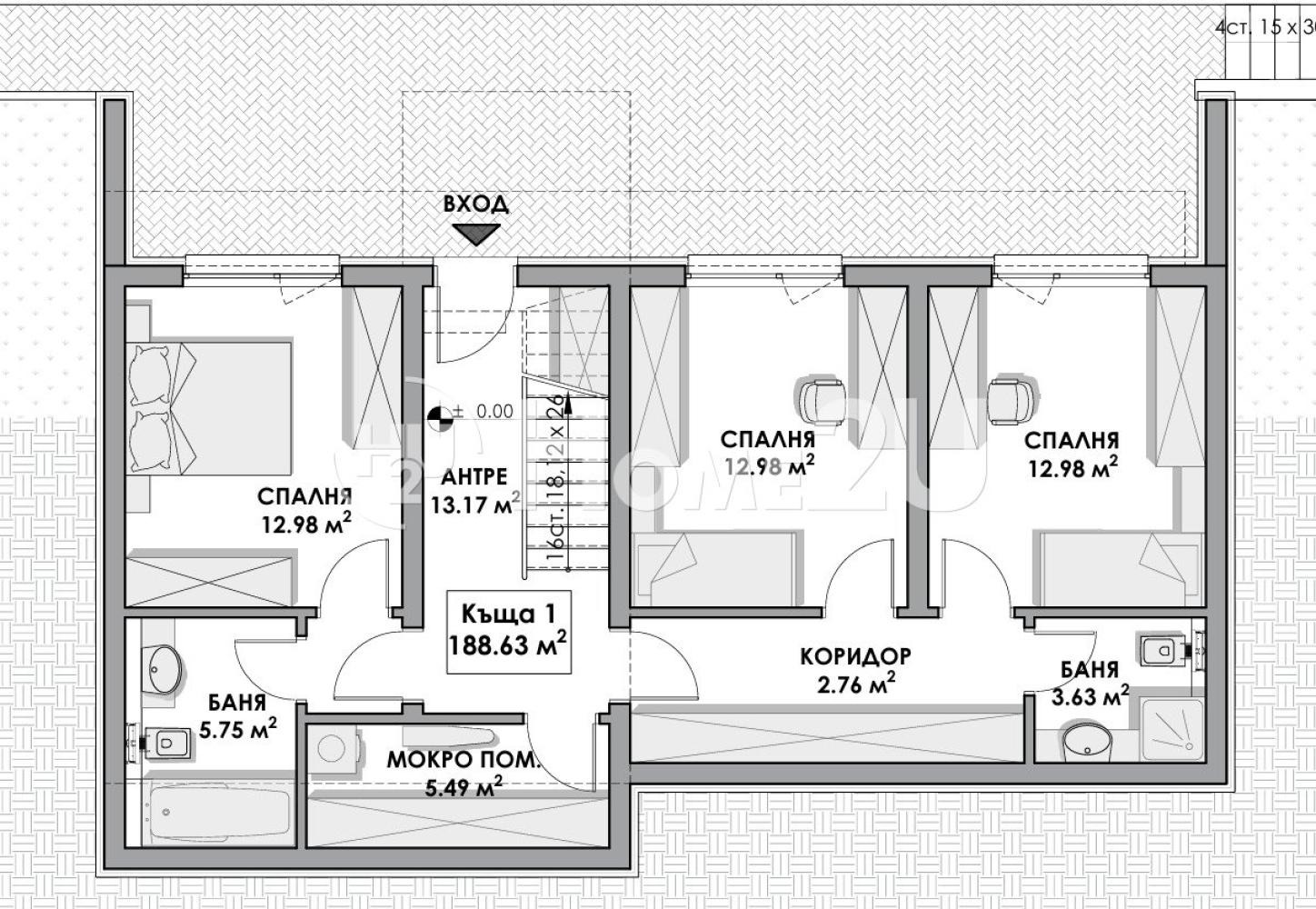 Продава КЪЩА, гр. София, с. Бистрица, снимка 9 - Къщи - 56528690