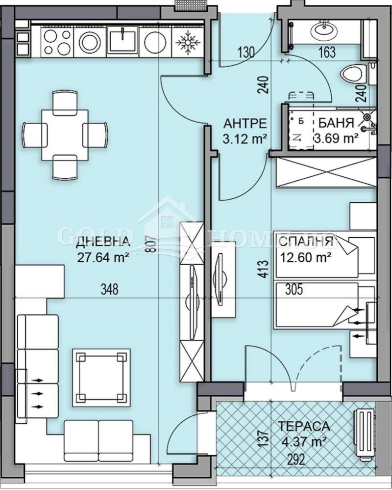 In vendita  1 camera da letto Plovdiv , Gagarin , 78 mq | 86509292 - Immagine [6]