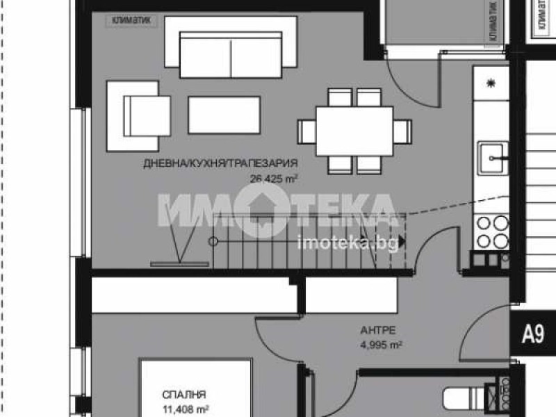 Продава МНОГОСТАЕН, гр. София, Кръстова вада, снимка 4 - Aпартаменти - 40760324