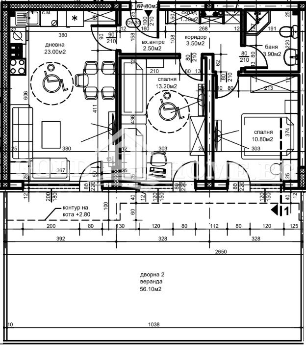 En venta  2 dormitorios Plovdiv , Belomorski , 110 metros cuadrados | 17063136 - imagen [5]
