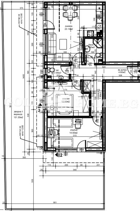 En venta  2 dormitorios Plovdiv , Belomorski , 110 metros cuadrados | 17063136 - imagen [9]