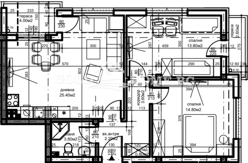 En venta  2 dormitorios Plovdiv , Belomorski , 110 metros cuadrados | 17063136 - imagen [3]