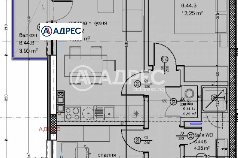 Продава 3-СТАЕН, гр. Варна, Кайсиева градина