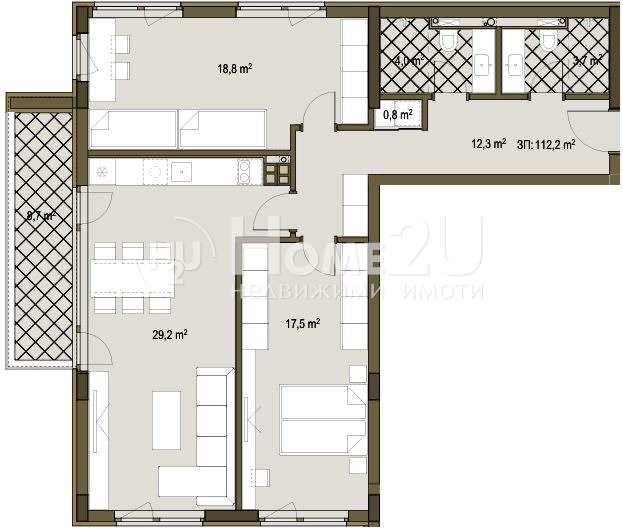 Te koop  2 slaapkamers Sofia , Suchata reka , 132 m² | 29957118 - afbeelding [6]
