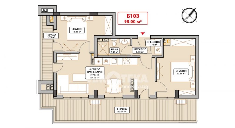 For Sale  2 bedroom Sofia , Mladost 4 , 118 sq.m | 42692354 - image [4]