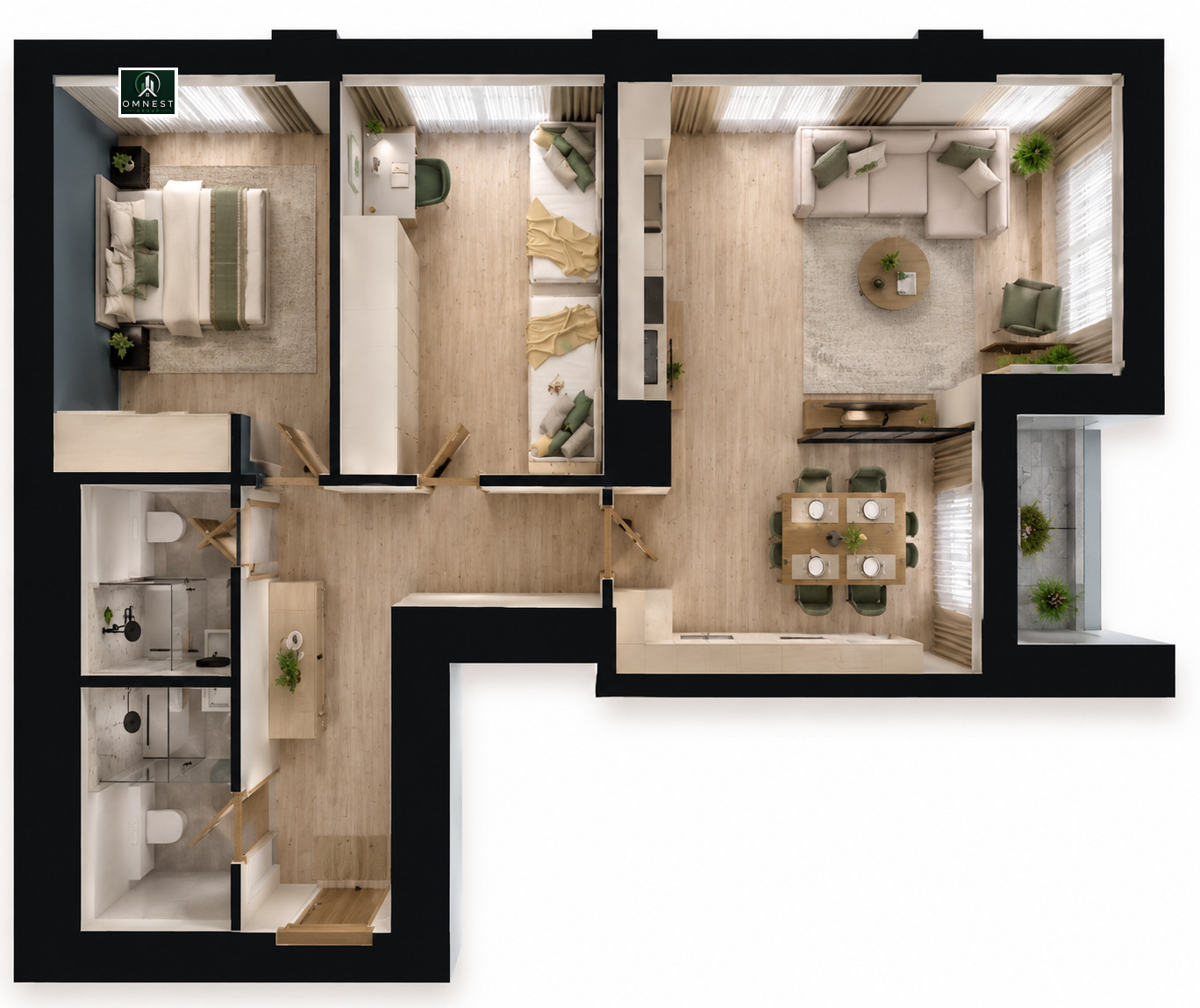 Продава 3-СТАЕН, гр. София, Дружба 2, снимка 2 - Апартаменти - 55048486