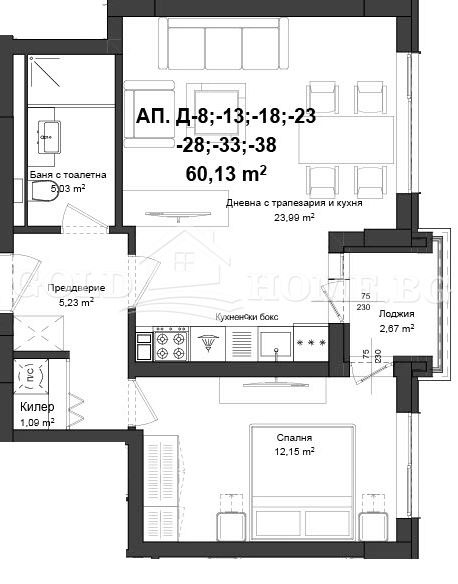 Zu verkaufen  1 Schlafzimmer Plowdiw , Gagarin , 56 qm | 84451233 - Bild [9]