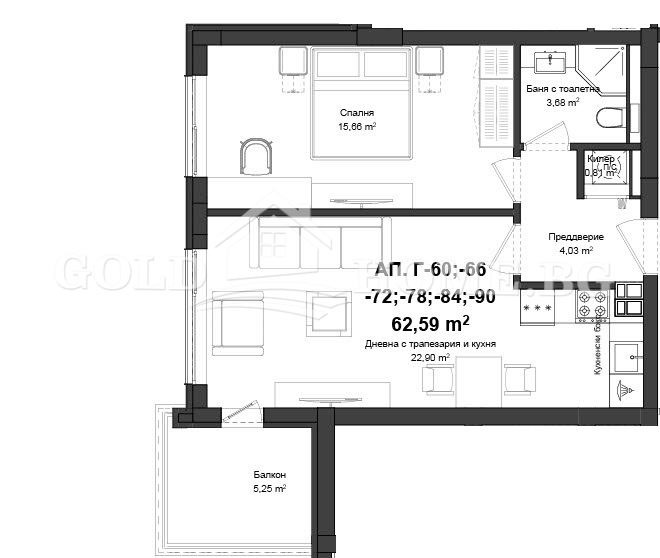 Zu verkaufen  1 Schlafzimmer Plowdiw , Gagarin , 56 qm | 84451233 - Bild [16]