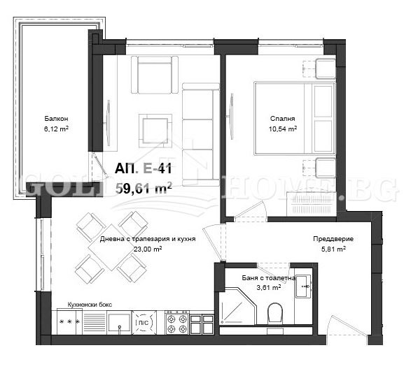 Zu verkaufen  1 Schlafzimmer Plowdiw , Gagarin , 56 qm | 84451233 - Bild [11]