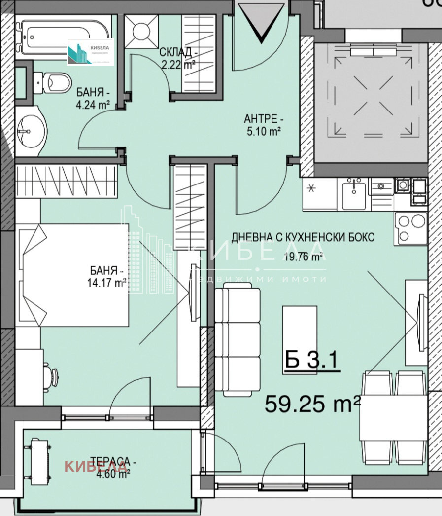 Продава 2-СТАЕН, гр. София, Малинова долина, снимка 3 - Апартаменти - 54078380