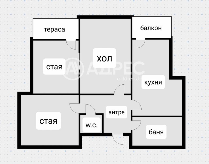 Myytävänä  2 makuuhuonetta Sofia , Karpuzitsa , 88 neliömetriä | 69026056 - kuva [5]