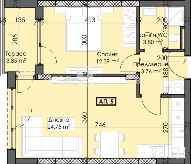 Продава 2-СТАЕН, гр. Пловдив, Тракия, снимка 3 - Aпартаменти - 48232927