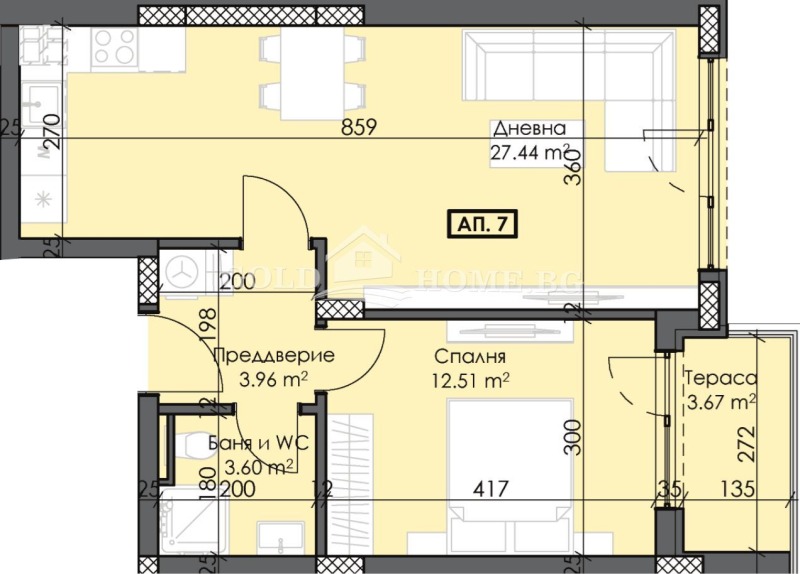 Продава 2-СТАЕН, гр. Пловдив, Тракия, снимка 2 - Aпартаменти - 48232927