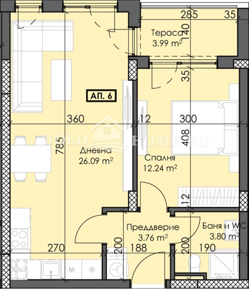 Продава 2-СТАЕН, гр. Пловдив, Тракия, снимка 4 - Aпартаменти - 48232927