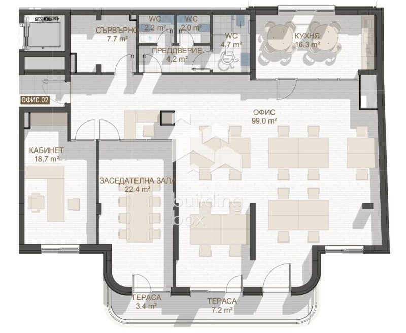 Продава ОФИС, гр. Пловдив, Център, снимка 2 - Офиси - 53429465