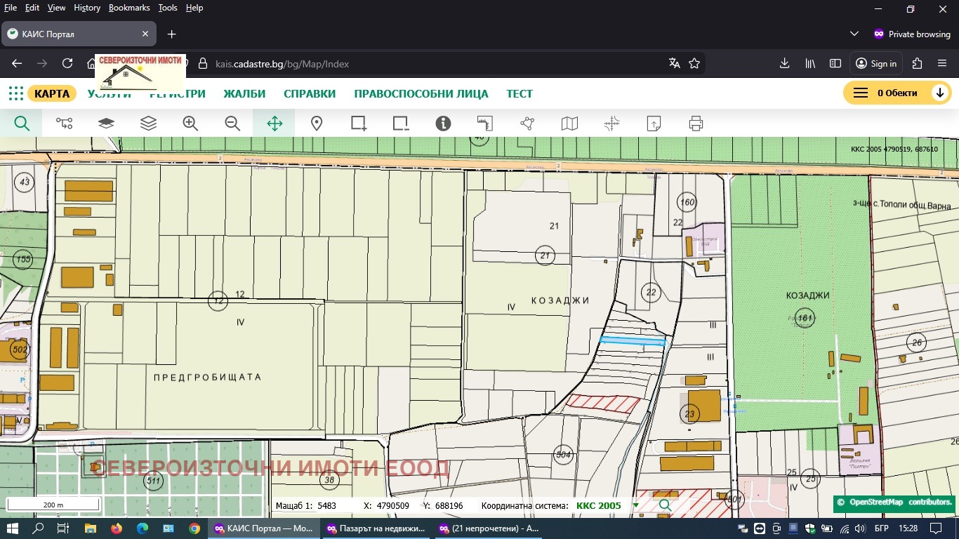Продава ПАРЦЕЛ, гр. Варна, с. Тополи