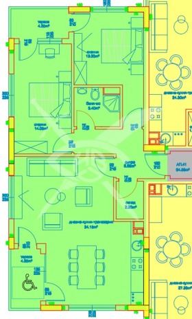 Продава 3-стаен град Бургас Изгрев - [1] 