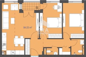 2 makuuhuonetta Nadežda 1, Sofia