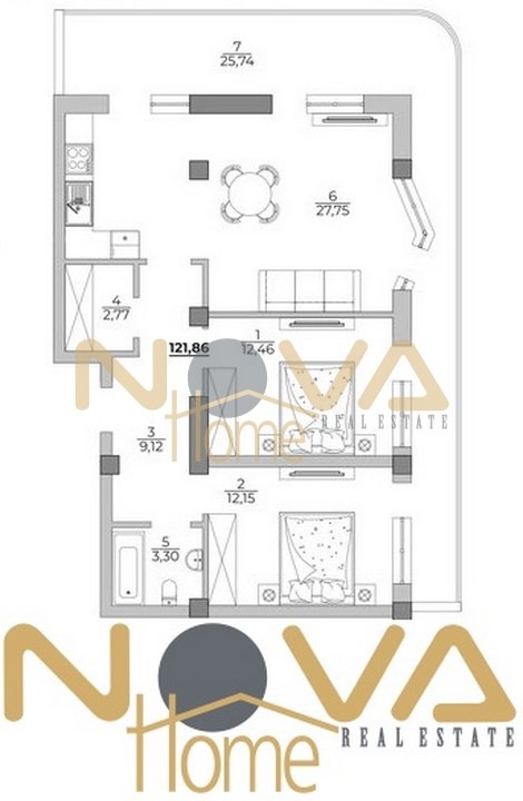 Te koop  2 slaapkamers Varna , m-t Alen mak , 122 m² | 51138831 - afbeelding [3]