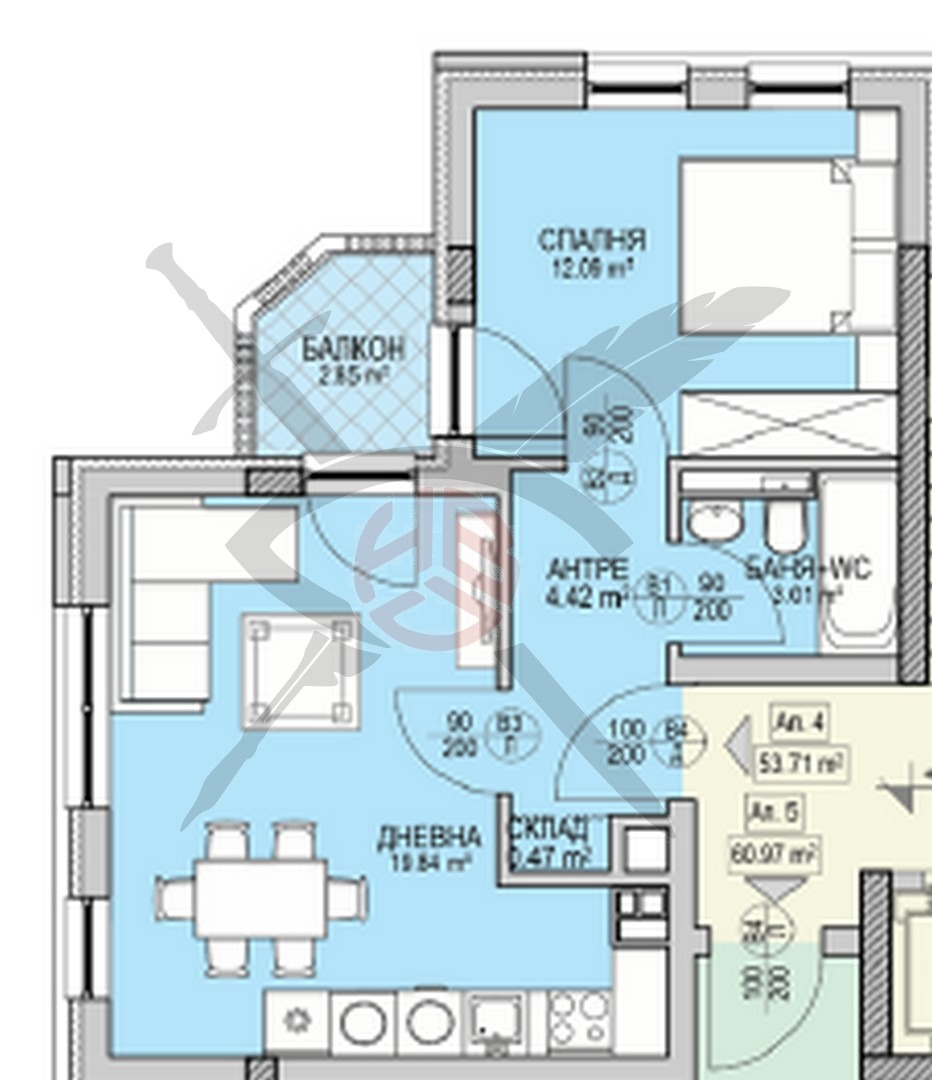 Продава 2-СТАЕН, гр. София, Кръстова вада, снимка 2 - Апартаменти - 49013850