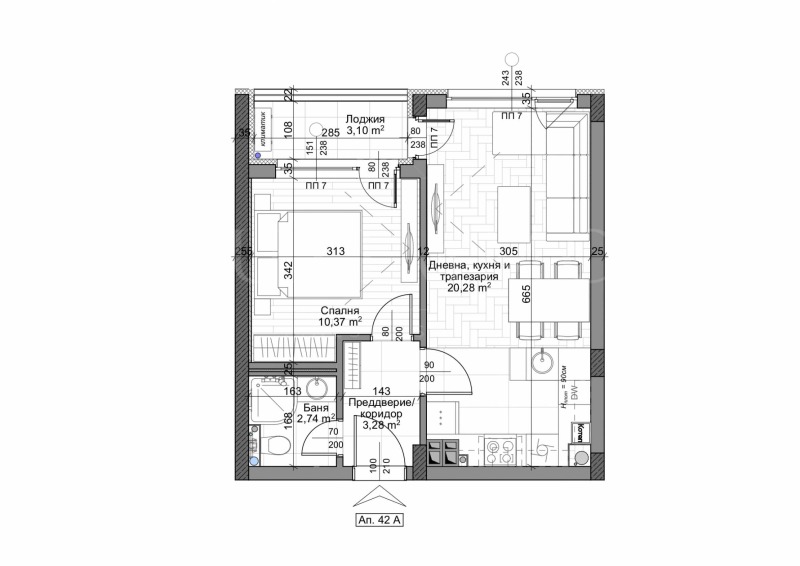 In vendita  1 camera da letto Sofia , Mladost 4 , 54 mq | 27183676 - Immagine [4]