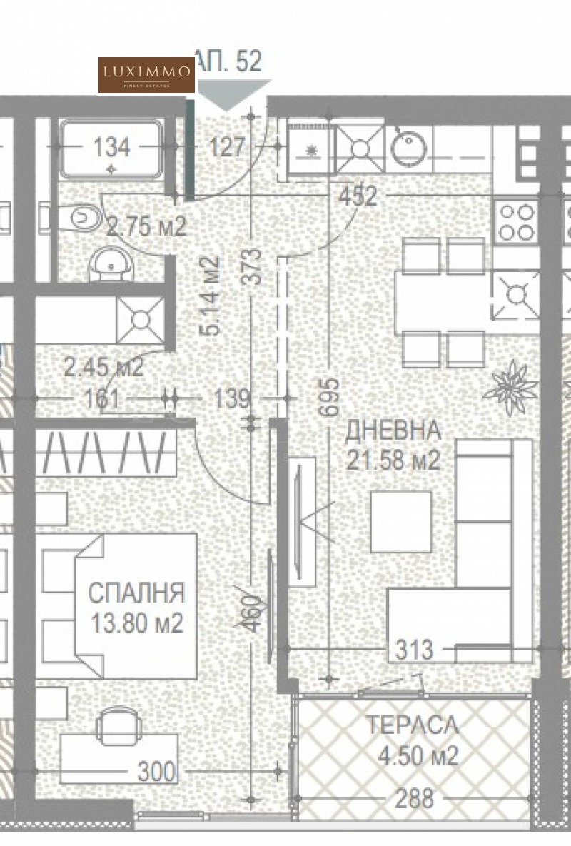 Продава 2-СТАЕН, гр. София, Малинова долина, снимка 2 - Aпартаменти - 48675368