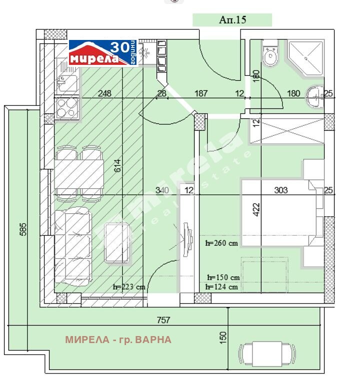 Продава  2-стаен град Варна , Бриз , 75 кв.м | 32616664 - изображение [2]