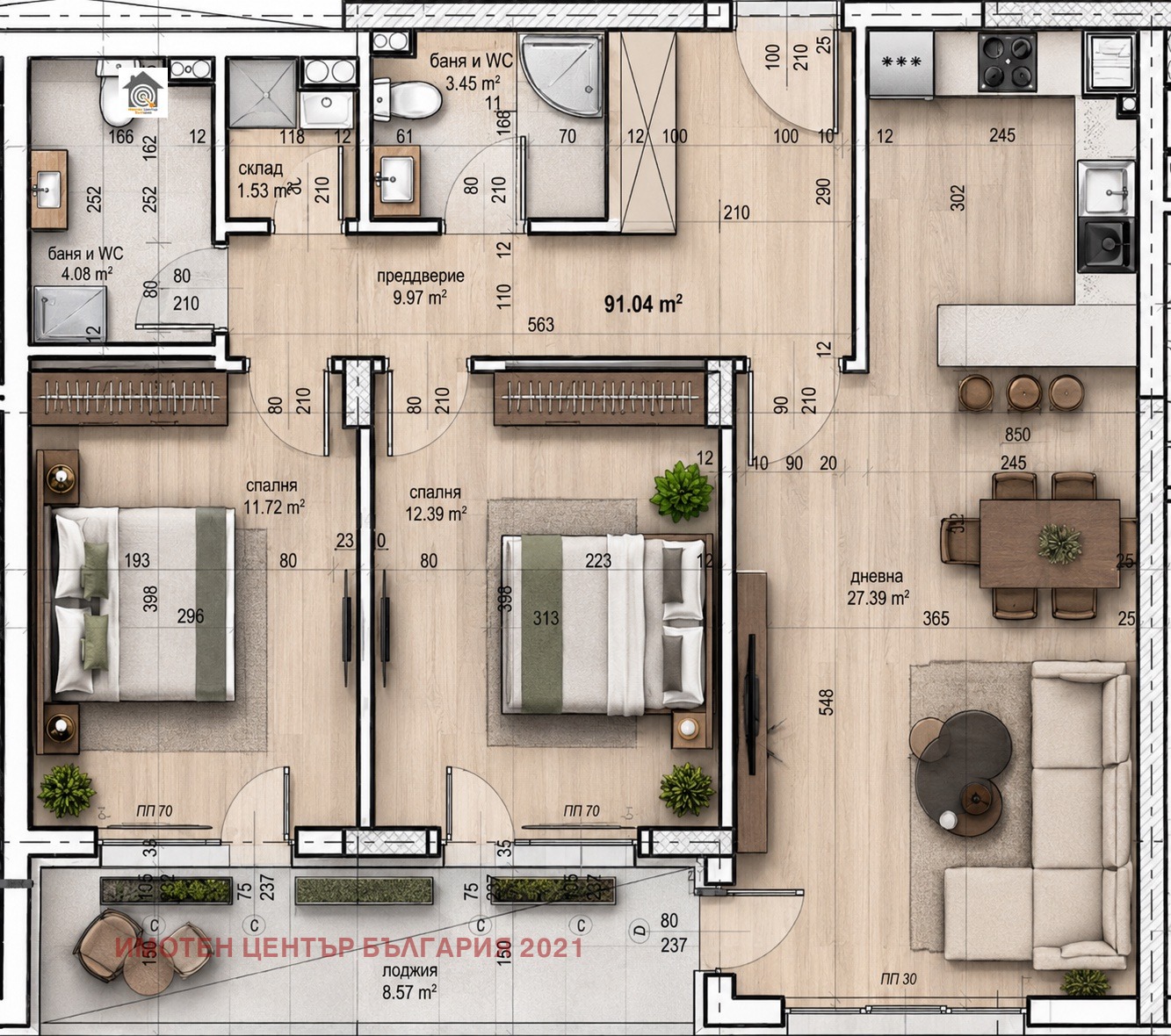 Продава 3-СТАЕН, гр. София, Студентски град, снимка 2 - Апартаменти - 55056448