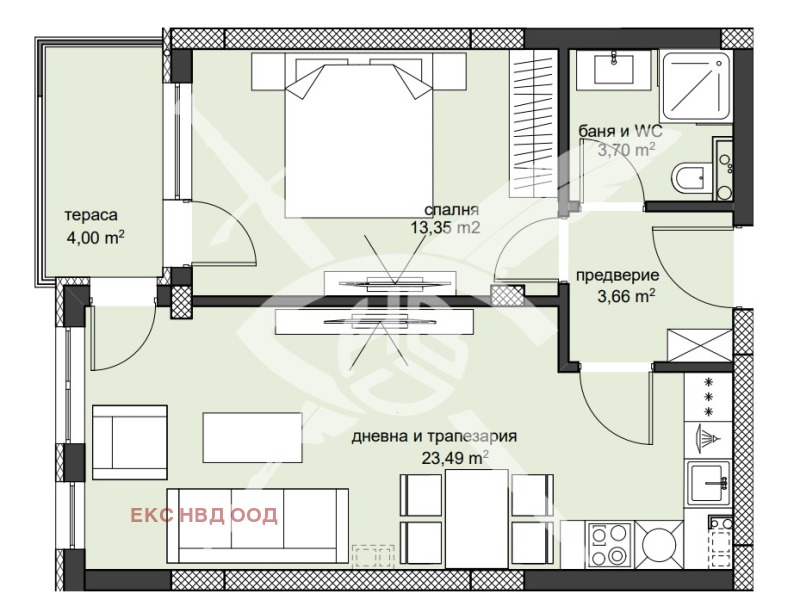 Продава 2-СТАЕН, гр. Пловдив, Христо Смирненски, снимка 1 - Aпартаменти - 47606623