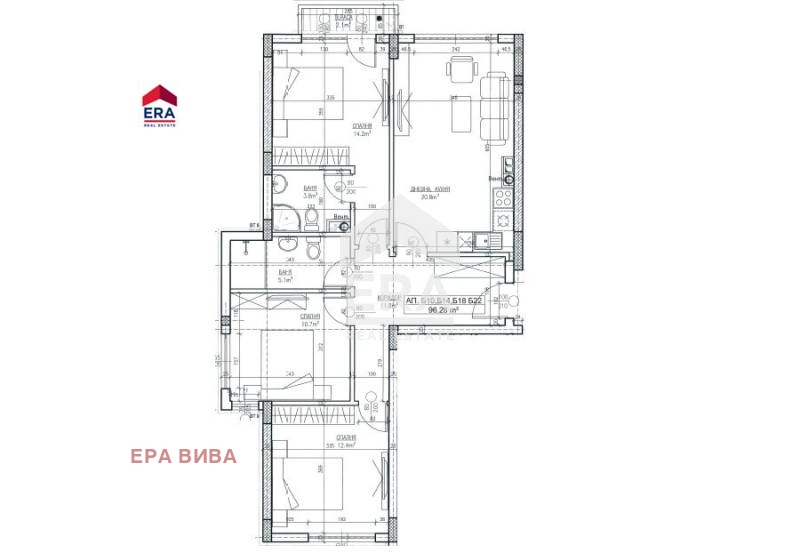 Na prodej  3 ložnice Sofia , Mladost 4 , 119 m2 | 41703089 - obraz [12]