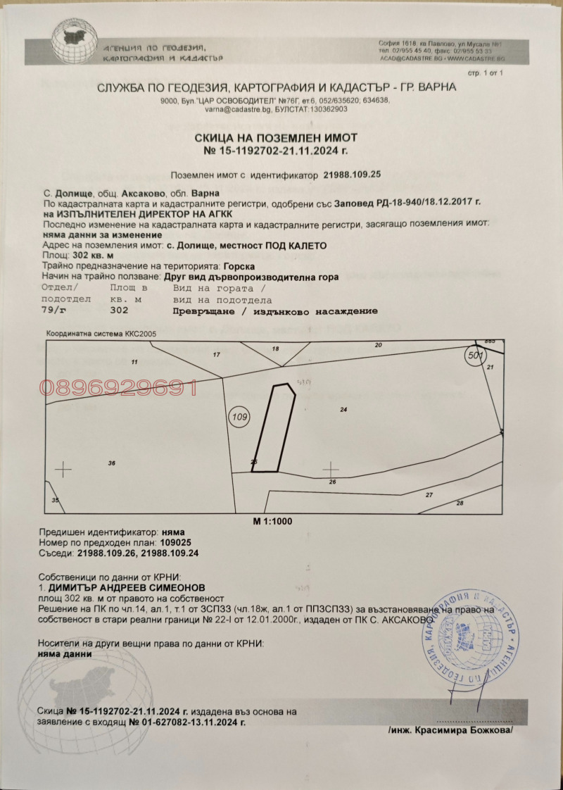 Продава ПАРЦЕЛ, с. Долище, област Варна, снимка 3 - Парцели - 48145507