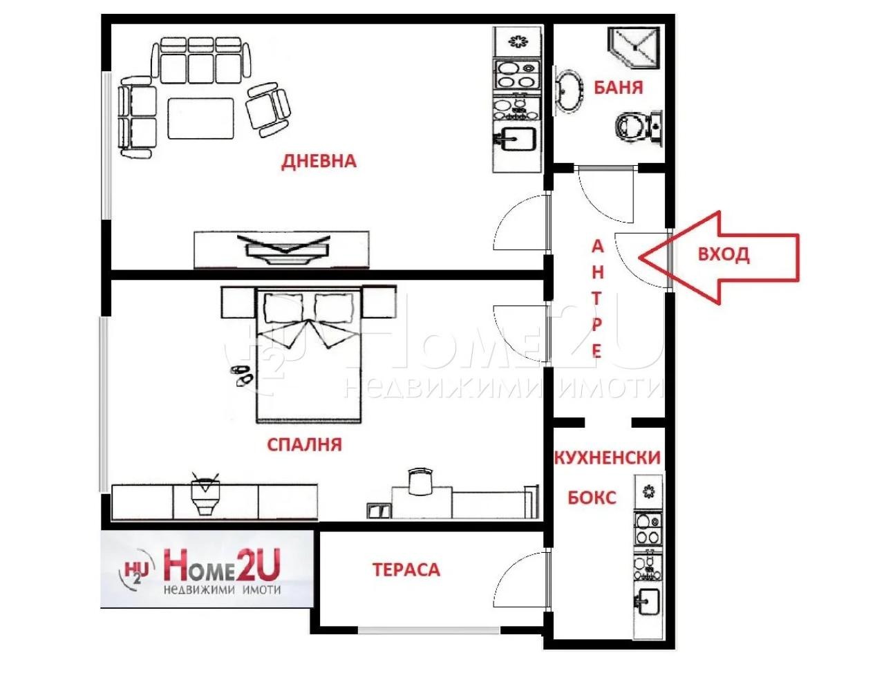 Продава 2-СТАЕН, гр. Бургас, Изгрев, снимка 5 - Апартаменти - 54036060