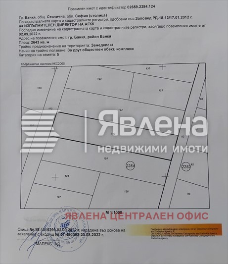 Продава ПАРЦЕЛ, гр. София, гр. Банкя