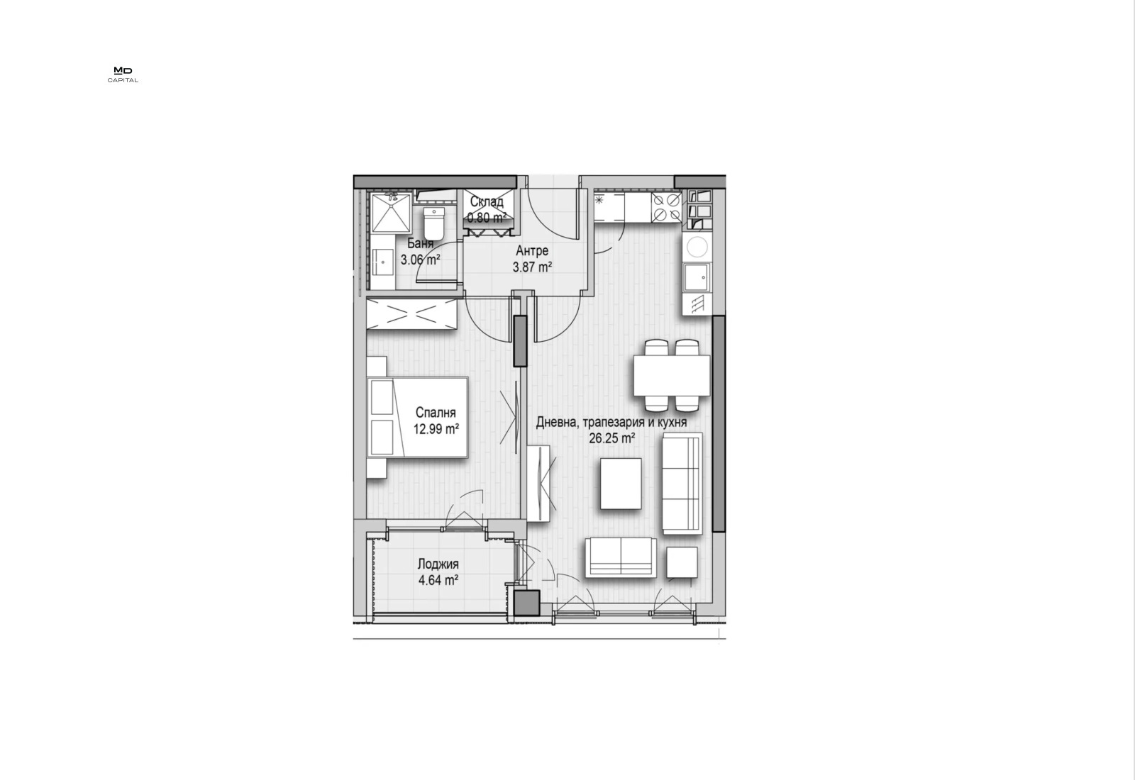 Продава 2-СТАЕН, гр. София, Витоша, снимка 2 - Апартаменти - 55582141