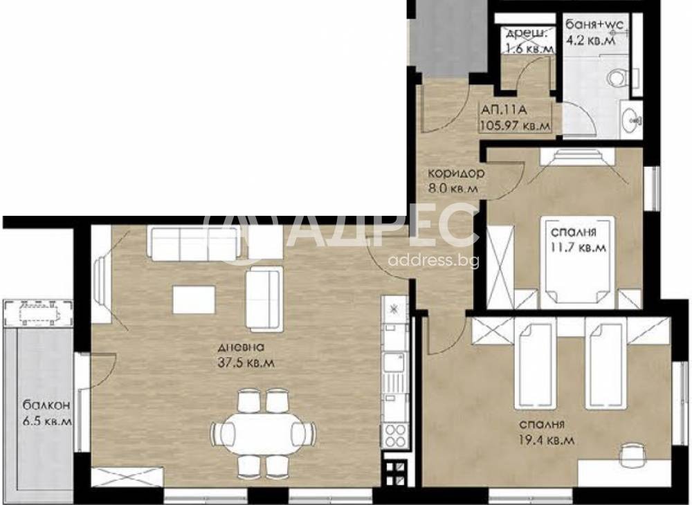 Продава 3-СТАЕН, гр. София, Дружба 2, снимка 4 - Апартаменти - 53910694