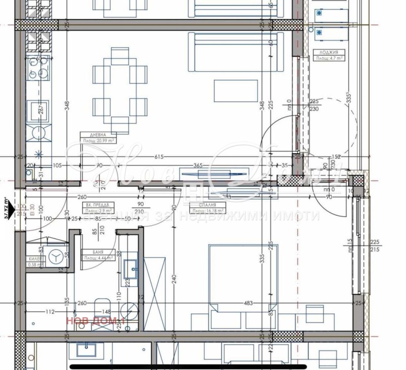 Na prodej  1 ložnice Varna , Kajsieva gradina , 65 m2 | 16712461 - obraz [2]