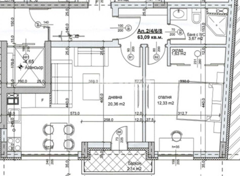 Продава  2-стаен град София , Надежда 4 , 63 кв.м | 67299572 - изображение [3]