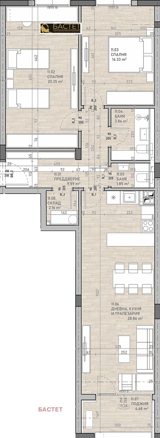 Продава  3-стаен град София , Подуяне , 125 кв.м | 16464356 - изображение [2]