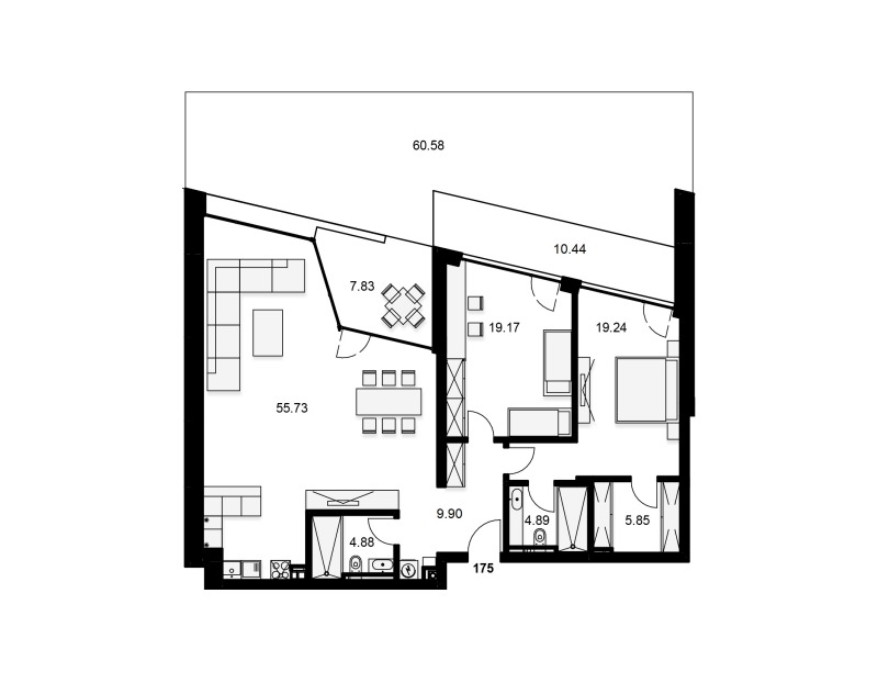 На продаж  2 спальні София , Симеоново , 176 кв.м | 48758060 - зображення [7]