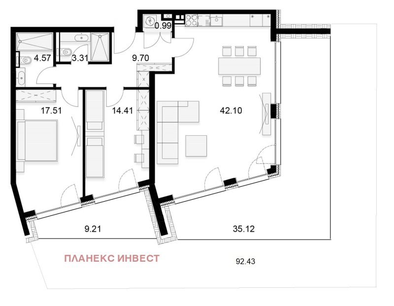 À venda  2 quartos Sofia , Simeonovo , 173 m² | 48758060 - imagem [9]