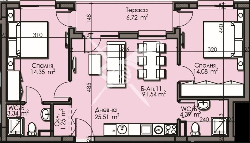 Продава 3-СТАЕН, гр. Бургас, Изгрев, снимка 2 - Aпартаменти - 48279406