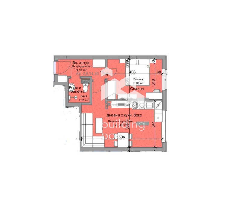 Продается  1 спальня Пловдив , Остромила , 54 кв.м | 39601115 - изображение [2]