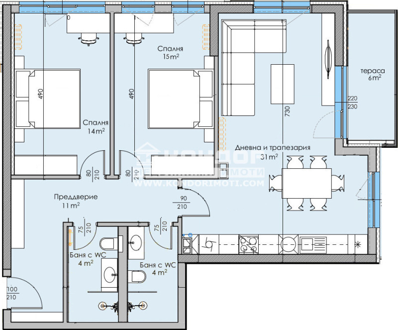 Продава  3-стаен град Пловдив , Кършияка , 122 кв.м | 75981641 - изображение [5]