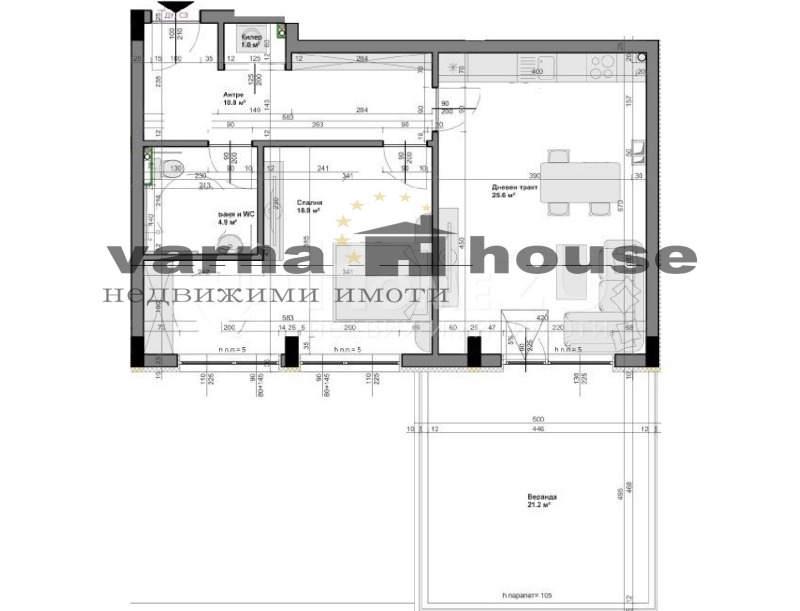 Продава 2-СТАЕН в град Варна, Владислав Варненчик 1 - 105 кв.м / 93 000 € » 181 892.19 лв., ВАРНА ХАУС 2012